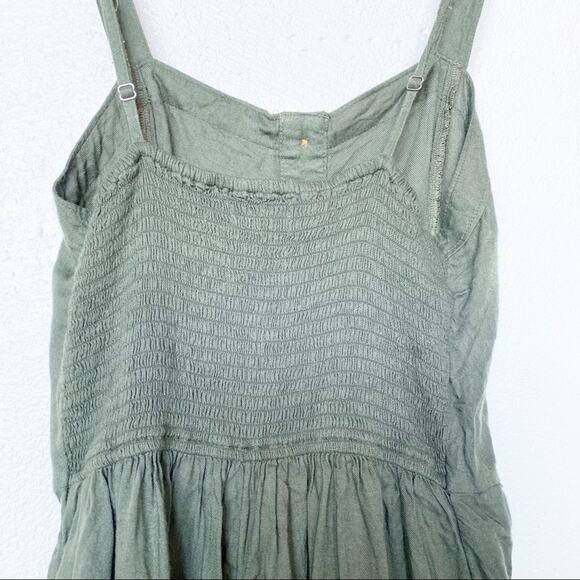 Hollister Green Button Sleeveless Romper Size Medium - Picture 6 of 9